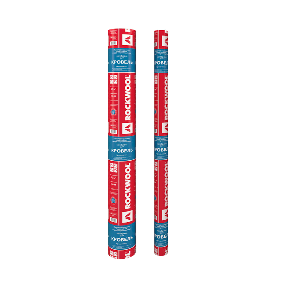 მემბრანა სახურავისთვის ROCKWOOL 100X700 სმ (70 კვ.მ) — მემბრანული იზოლაცია